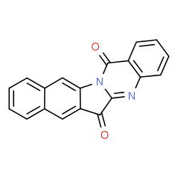 ChemSpider 2D Image | Benzo[5,6]indolo[2,1-b]quinazoline-6,14-dione | C19H10N2O2