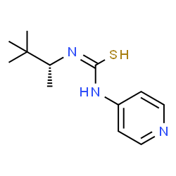 ChemSpider 2D Image | 1-[(2R)-3,3-Dimethyl-2-butanyl]-3-(4-pyridinyl)thiourea | C12H19N3S