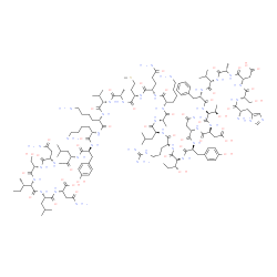 ChemSpider 2D Image | (2S,5S,8S,11S,14S,17S,20S,23S,26S,29S,32S,35S,38S,41S,44S,47S,50S,53S,56S,59S,62S,65S,68S,71S,74S,77S)-23,26,41-Tris(4-aminobutyl)-77-{[(2S)-2-{[(2S)-2-amino-3-(1H-imidazol-5-yl)propanoyl]amino}-3-hyd
roxypropanoyl]amino}-2,14,59-tris(2-amino-2-oxoethyl)-38-(3-amino-3-oxopropyl)-68-benzyl-8-[(2S)-2-butanyl]-50-(3-carbamimidamidopropyl)-62-(carboxymethyl)-20,56-bis(4-hydroxybenzyl)-65-[(1R)-1-hydrox
yethyl]-11-(hydroxymethyl)-53-[(1R)-1-hydrox | C145H232N40O43S