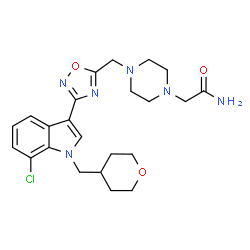 ChemSpider 2D Image | LBP-1 | C23H29ClN6O3