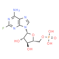 ChemSpider 2D Image | Fludarabine phosphate | C10H13FN5O7P