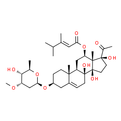 ChemSpider 2D Image | Caudatin 3-O-Î²-cymaropyranoside | C35H54O10