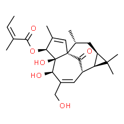 ChemSpider 2D Image | Ingenol 3-mebutate | C25H34O6