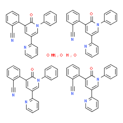ChemSpider 2D Image | Perampanel hemisesquihydrate | C92H66N12O7