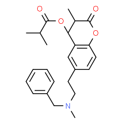 ChemSpider 2D Image | 4-{2-[Benzyl(methyl)amino]ethyl}-1,2-phenylene bis(2-methylpropanoate) | C24H31NO4