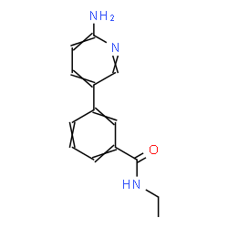 ChemSpider 2D Image | 3-(6-AMINOPYRIDIN-3-YL)-N-ETHYLBENZAMIDE | C14H15N3O