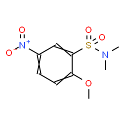 ChemSpider 2D Image | 2-Methoxy-N,N-dimethyl-5-nitrobenzenesulfonamide | C9H12N2O5S