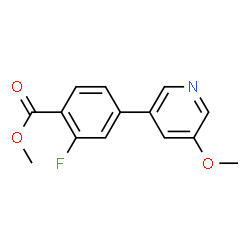 ChemSpider 2D Image | Methyl 2-fluoro-4-(5-methoxy-3-pyridinyl)benzoate | C14H12FNO3
