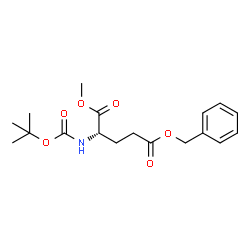ChemSpider 2D Image | Boc-Glu(OBzl)-OMe | C18H25NO6