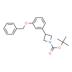 ChemSpider 2D Image | tert-Butyl 3-(3-(benzyloxy)phenyl)azetidine-1-carboxylate | C21H25NO3
