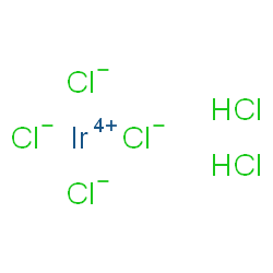 ChemSpider 2D Image | Iridium(4+) chloride hydrochloride (1:4:2) | H2Cl6Ir