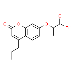 ChemSpider 2D Image | 2-[(2-Oxo-4-propyl-2H-chromen-7-yl)oxy]propanoate | C15H15O5