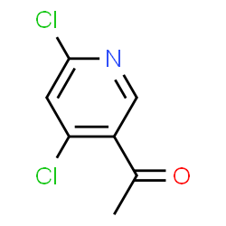 ChemSpider 2D Image | 1-(4,6-Dichloro-3-pyridinyl)ethanone | C7H5Cl2NO
