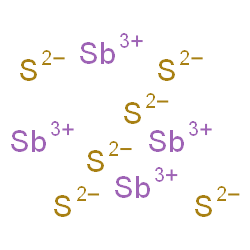 ChemSpider 2D Image | Antimony(3+) sulfide (2:3) | S6Sb4