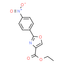 ChemSpider 2D Image | ethyl 2-(4-nitrophenyl)oxazole-4-carboxylate | C12H10N2O5