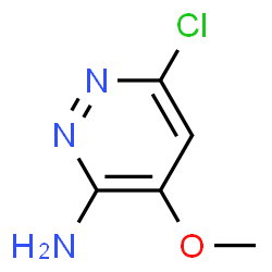 ChemSpider 2D Image | 6-chloro-4-methoxypyridazin-3-amine | C5H6ClN3O