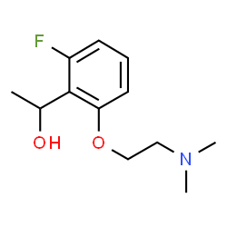 ChemSpider 2D Image | 1-{2-[2-(Dimethylamino)ethoxy]-6-fluorophenyl}ethanol | C12H18FNO2