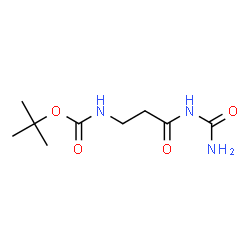 ChemSpider 2D Image | N-Carbamoyl-N~3~-{[(2-methyl-2-propanyl)oxy]carbonyl}-beta-alaninamide | C9H17N3O4