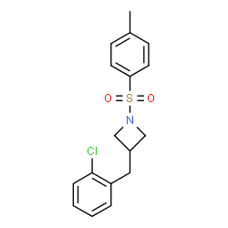 ChemSpider 2D Image | 3-(2-Chlorobenzyl)-1-tosylazetidine | C17H18ClNO2S