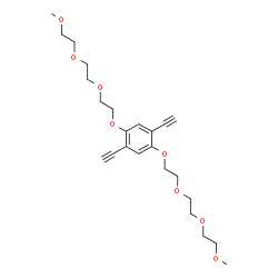 ChemSpider 2D Image | 1,4-Diethynyl-2,5-bis{2-[2-(2-methoxyethoxy)ethoxy]ethoxy}benzene | C24H34O8