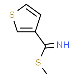 ChemSpider 2D Image | Methyl 3-thiophenecarbimidothioate | C6H7NS2