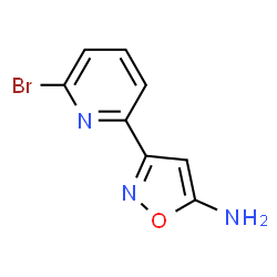 ChemSpider 2D Image | 3-(6-Bromo-2-pyridinyl)-1,2-oxazol-5-amine | C8H6BrN3O