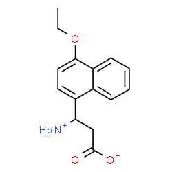 ChemSpider 2D Image | 3-Ammonio-3-(4-ethoxy-1-naphthyl)propanoate | C15H17NO3