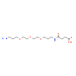 ChemSpider 2D Image | 1-Amino-15-oxo-4,7,10-trioxa-14-azaoctadecan-18-oic acid | C14H28N2O6