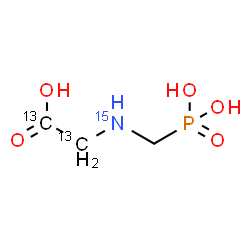 ChemSpider 2D Image | GLYPHOSATE-13C2,15N | C13C2H815NO5P