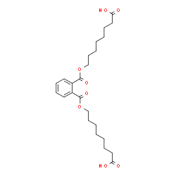 ChemSpider 2D Image | 8,8'-[1,2-Phenylenebis(carbonyloxy)]dioctanoic acid | C24H34O8