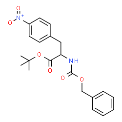 ChemSpider 2D Image | 2-Methyl-2-propanyl N-[(benzyloxy)carbonyl]-4-nitrophenylalaninate | C21H24N2O6