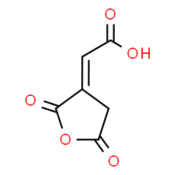 ChemSpider 2D Image | (2E)-(2,5-Dioxodihydro-3(2H)-furanylidene)acetic acid | C6H4O5