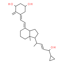 ChemSpider 2D Image | (5E,7E,22E)-26,27-Cyclo-9,10-secocholesta-5,7,10,22-tetraene-1,3,24-triol | C27H40O3