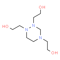 ChemSpider 2D Image | 2,2',2''-(1,2,4-Triazinane-1,2,4-triyl)triethanol | C9H21N3O3