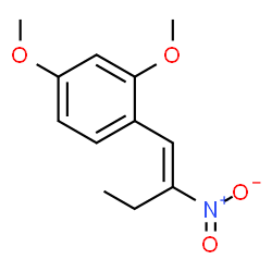 ChemSpider 2D Image | 2,4-Dimethoxy-1-[(1E)-2-nitro-1-buten-1-yl]benzene | C12H15NO4