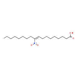 ChemSpider 2D Image | (9Z)-10-Nitro-9-octadecenoic acid | C18H33NO4