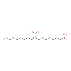ChemSpider 2D Image | (9Z)-9-Nitro-9-octadecenoic acid | C18H33NO4