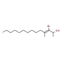 ChemSpider 2D Image | (3Z)-3-Bromo-4-methyl-3-tetradecen-2-ol | C15H29BrO