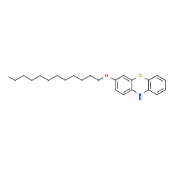 ChemSpider 2D Image | 3-(Dodecyloxy)-10H-phenothiazine | C24H33NOS