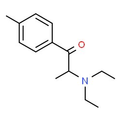 ChemSpider 2D Image | 2-(Diethylamino)-1-(4-methylphenyl)-1-propanone | C14H21NO