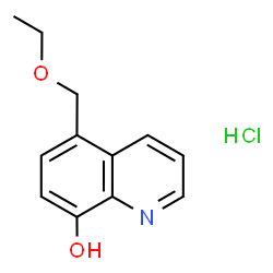 ChemSpider 2D Image | 5-(ETHOXYMETHYL)-8-HYDROXYQUINOLINE HYDROCHLORIDE | C12H14ClNO2
