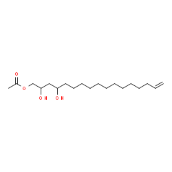 ChemSpider 2D Image | 2,4-dihydroxyheptadec-16-enyl acetate | C19H36O4