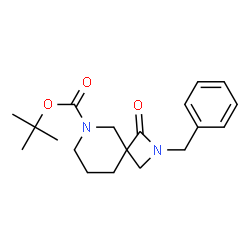 ChemSpider 2D Image | tert-Butyl 2-benzyl-1-oxo-2,6-diazaspiro[3.5]nonane-6-carboxylate | C19H26N2O3