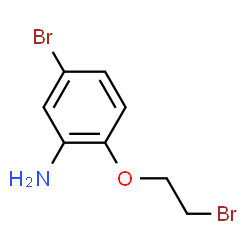 ChemSpider 2D Image | 5-Bromo-2-(2-bromoethoxy)aniline | C8H9Br2NO