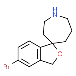 ChemSpider 2D Image | 5'-Bromo-3'H-spiro[azepane-4,1'-[2]benzofuran] | C13H16BrNO