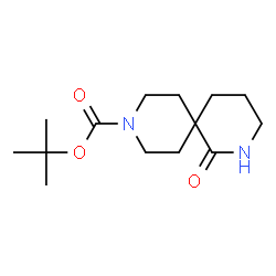 ChemSpider 2D Image | 9-Boc-1-oxo-2,9-diazaspiro[5.5]undecane | C14H24N2O3
