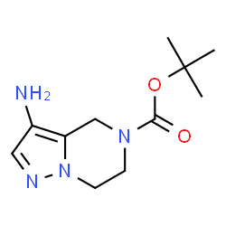 ChemSpider 2D Image | 2-Methyl-2-propanyl 3-amino-6,7-dihydropyrazolo[1,5-a]pyrazine-5(4H)-carboxylate | C11H18N4O2