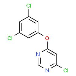 ChemSpider 2D Image | 4-Chloro-6-(3,5-dichlorophenoxy)pyrimidine | C10H5Cl3N2O