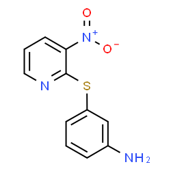 ChemSpider 2D Image | 3-[(3-Nitro-2-pyridinyl)sulfanyl]aniline | C11H9N3O2S