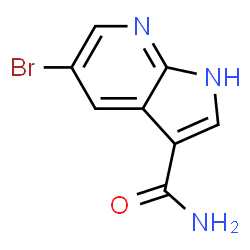 ChemSpider 2D Image | 5-Bromo-1H-pyrrolo[2,3-b]pyridine-3-carboxamide | C8H6BrN3O